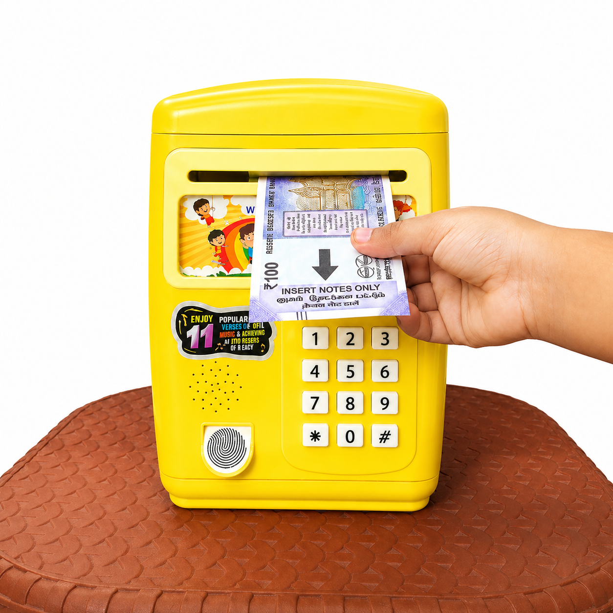 Nextgen Toys Kids Electronic Money Bank with Fingerprint Lock & PIN Security