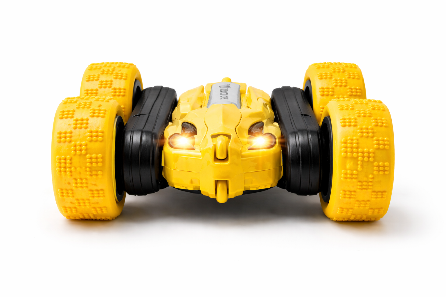 360° Double Flip RC Stunt Car with LED Lights & App Control – Rechargeable Toy Car for Kids