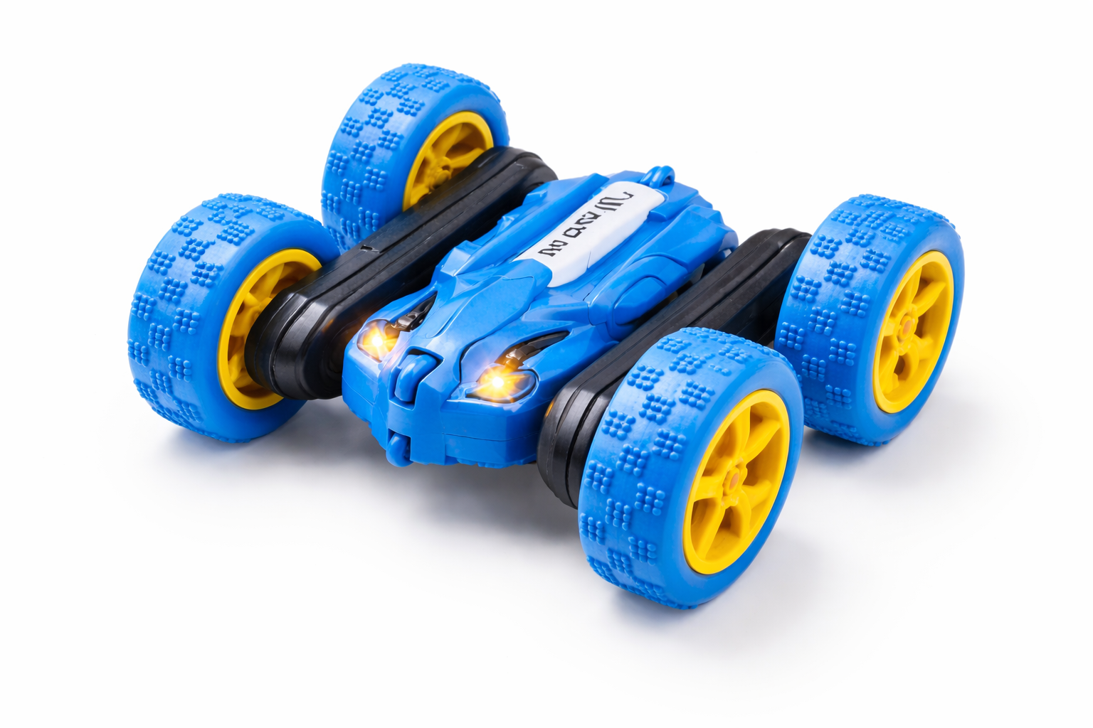 360° Double Flip RC Stunt Car with LED Lights & App Control – Rechargeable Toy Car for Kids