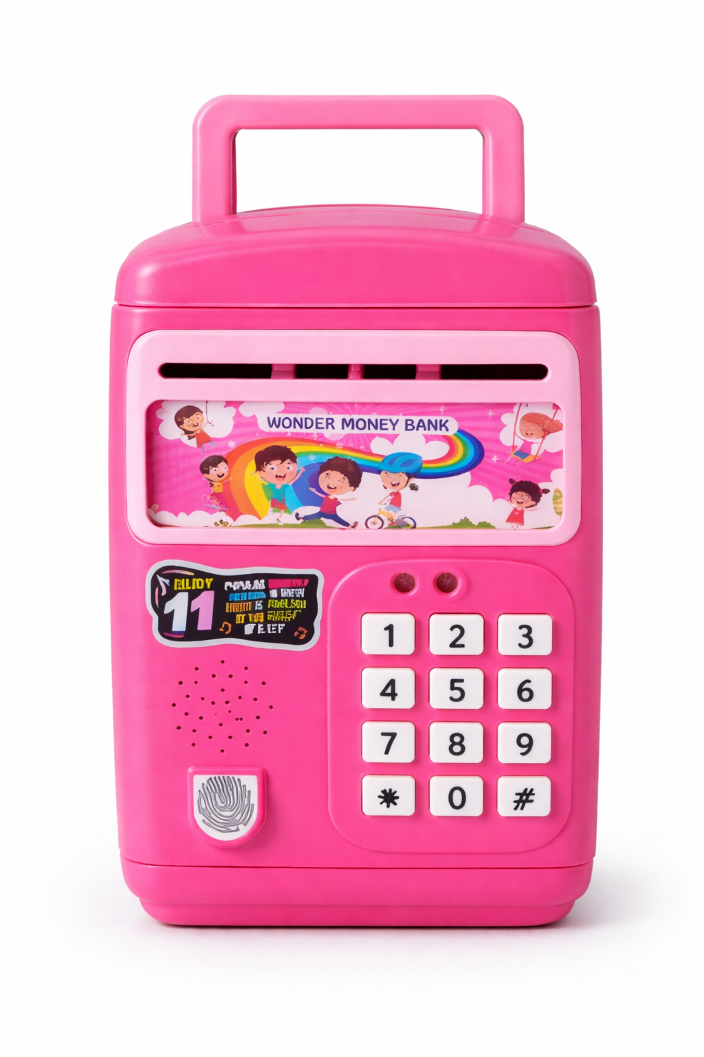 Kids Electronic Money Bank with Fingerprint & PIN Lock – Smart Saving Toy for Boys & Girls (3+ Years)