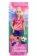 Girls Soccer Player Fashion Doll with Ball