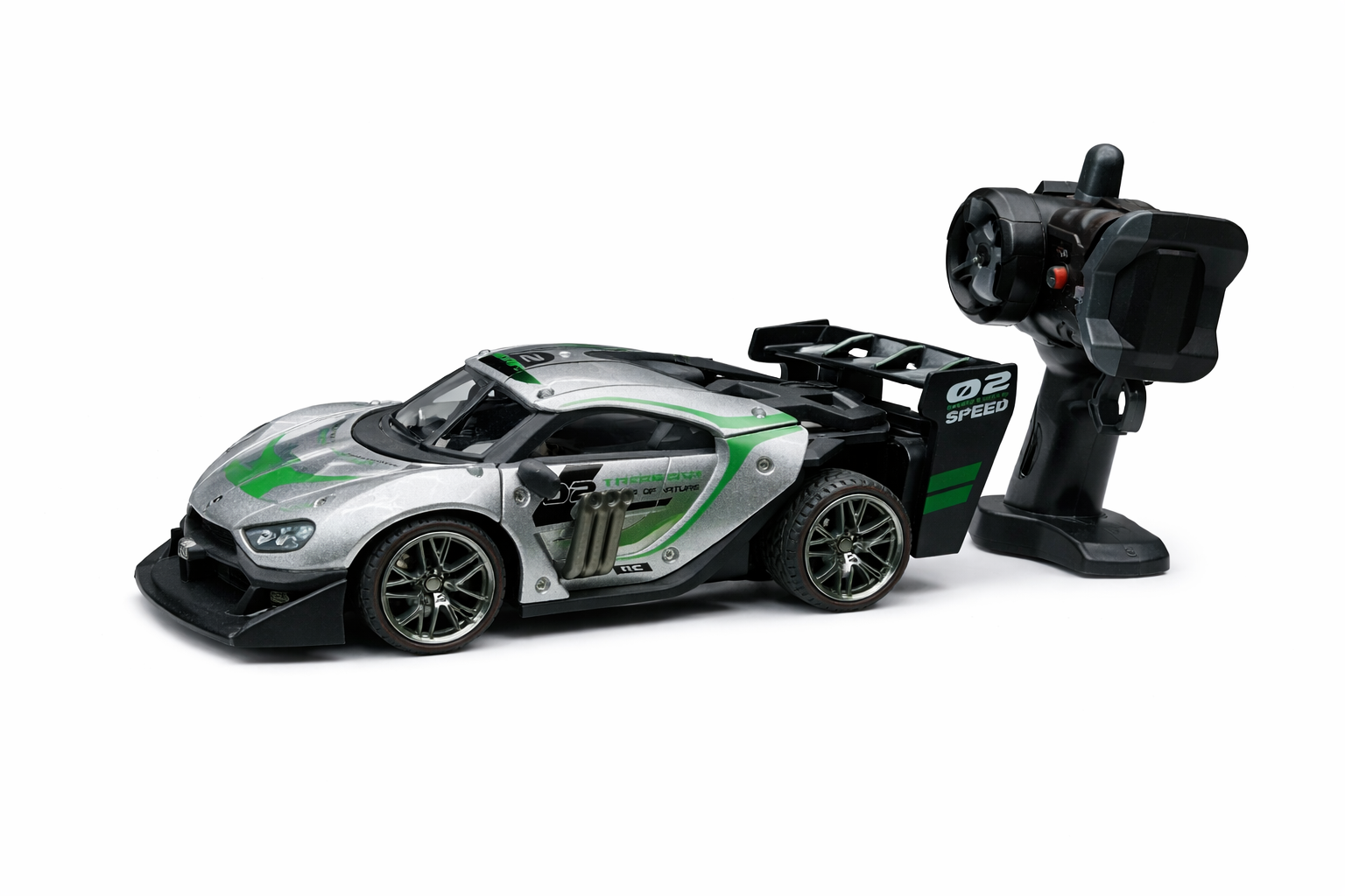 1:16 Scale Metal Racing RC Car with Remote Control – High Speed 2.4GHz Sports Car Toy (Ages 8+)