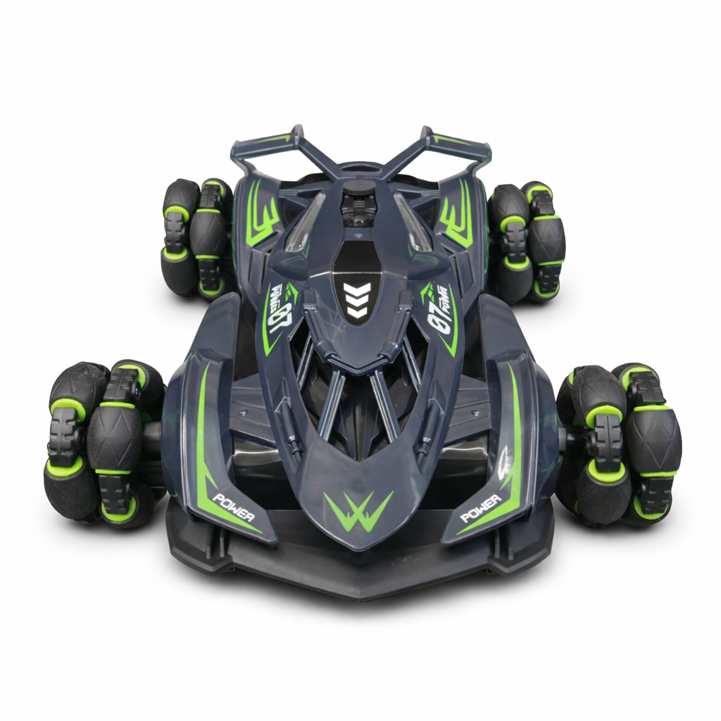 RC Drift Stunt Car 4WD with Spray Mist & LED Lights – 360° Rotation, 2.4GHz Remote Control