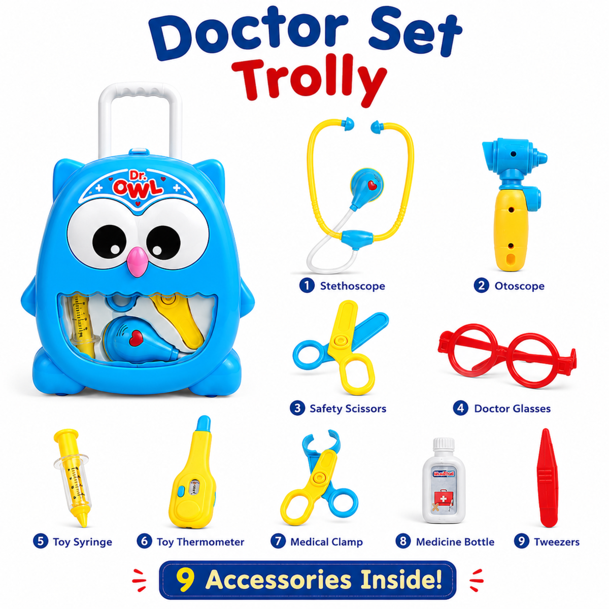 Kids Doctor Set Toy for Kids | Pretend Play Doctor Kit with Medical Accessories