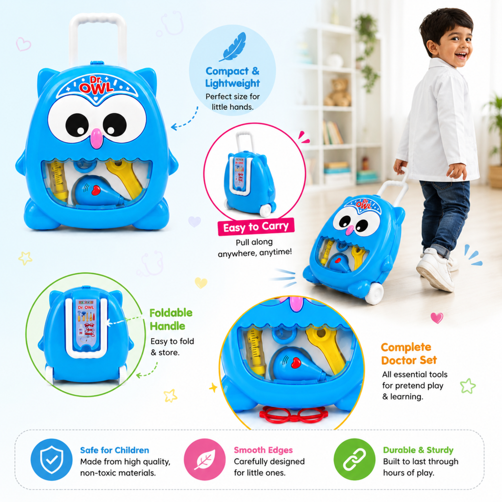 Kids Doctor Set Toy for Kids | Pretend Play Doctor Kit with Medical Accessories
