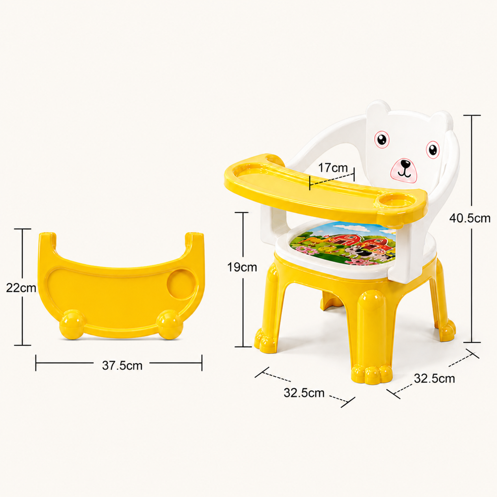Nextgen Toys Kids Feeding Chair with Tray & Music Function for Babies & Toddlers