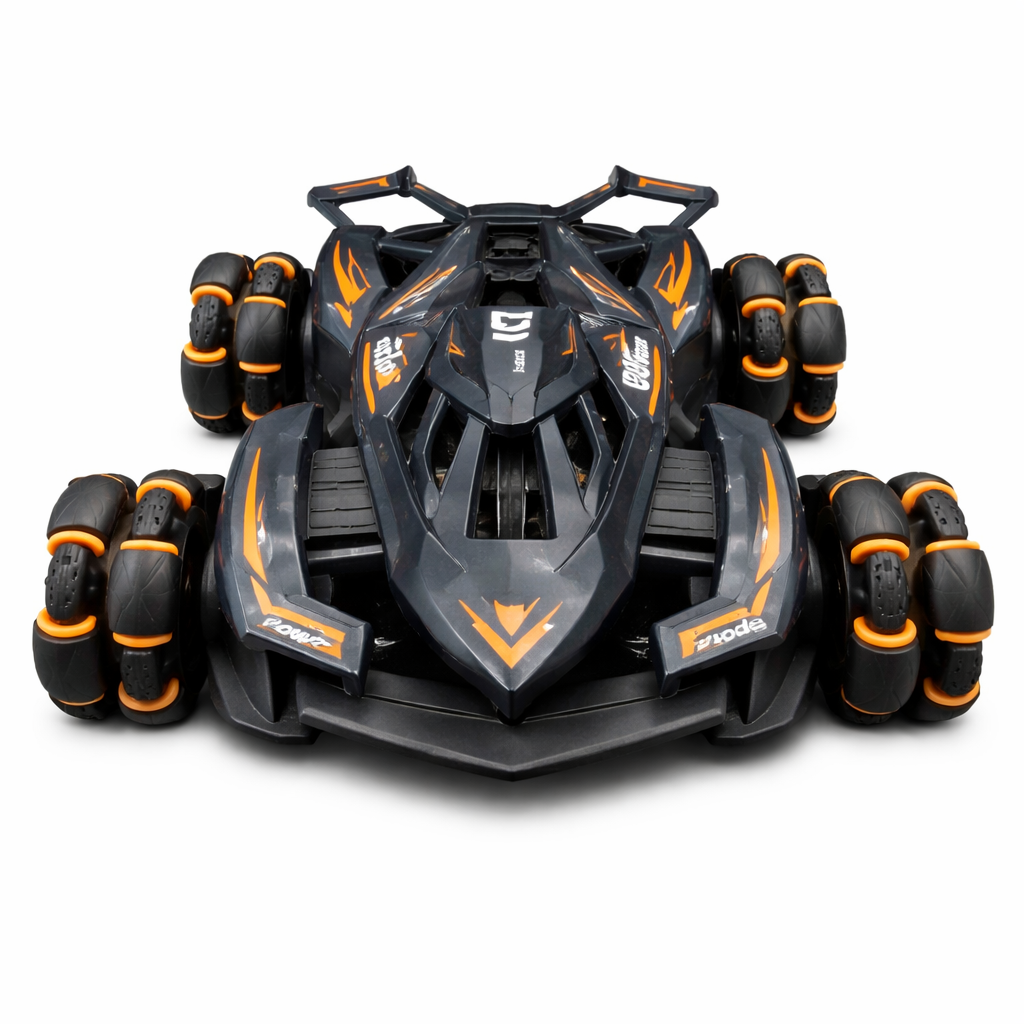 RC Drift Stunt Car 4WD with Spray Mist & LED Lights – 360° Rotation, 2.4GHz Remote Control