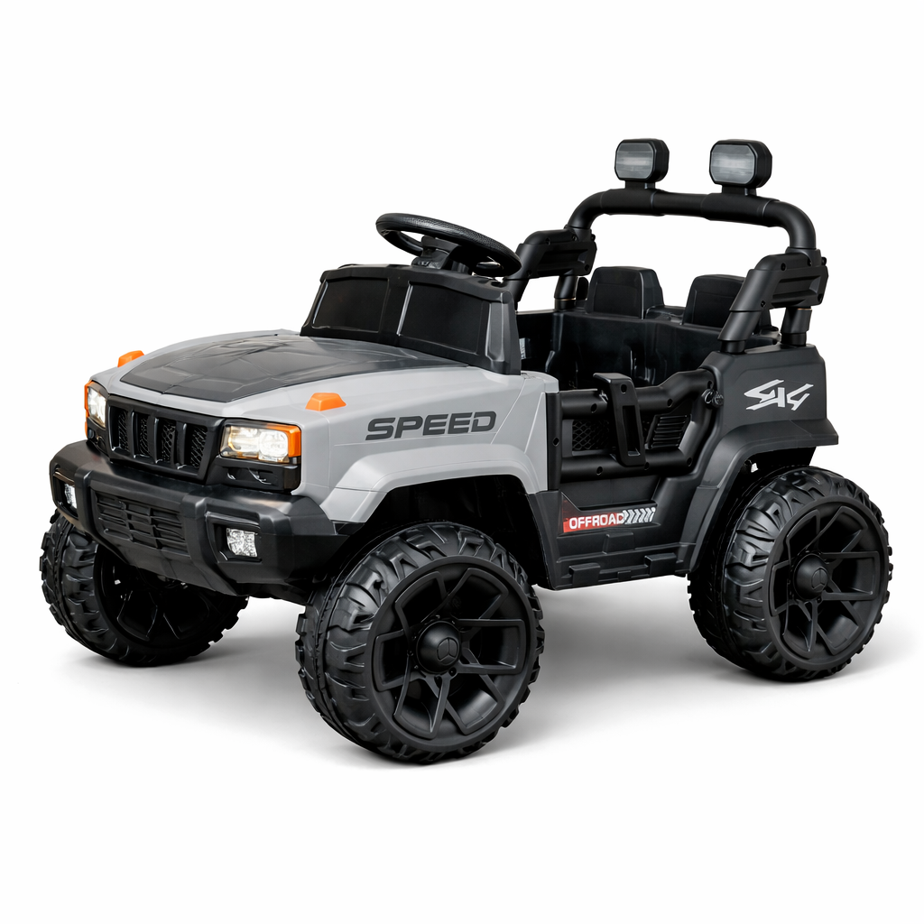 Kids Electric Ride-On Jeep Car with Remote Control | Dual Seat | LED Lights