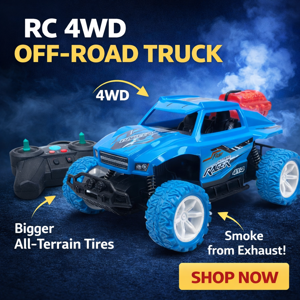 RC Spray Climbing Car 4x4 – Off-Road Rock Crawler with Water Spray & LED Lights