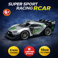 1:16 Scale Metal Racing RC Car with Remote Control – High Speed 2.4GHz Sports Car Toy (Ages 8+)
