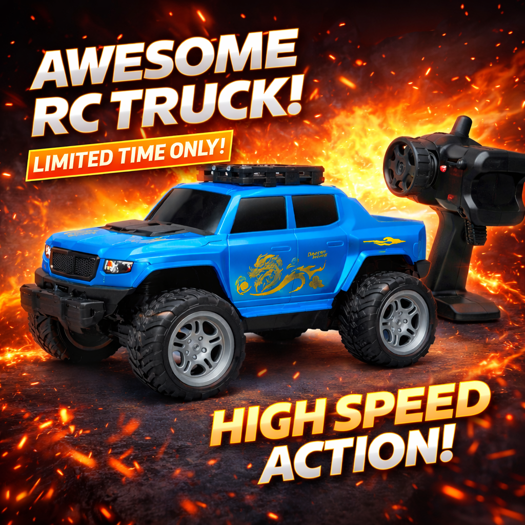 1:16 Scale Super Off-Road RC Truck with Remote Control – High Speed