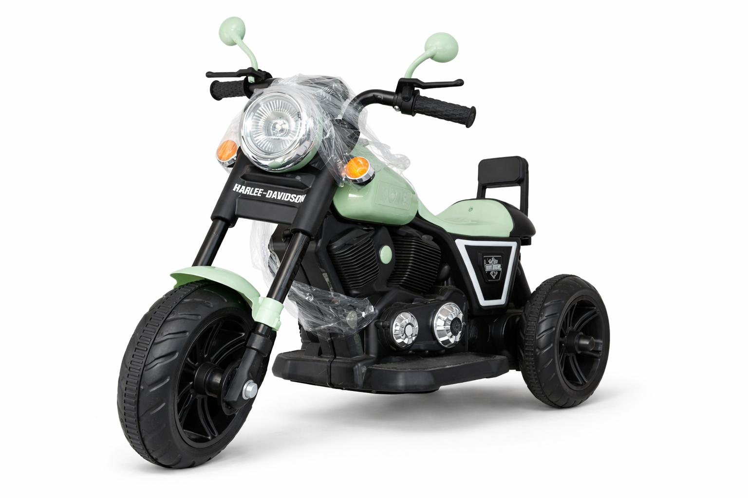 Kids Battery Operated Ride On Bike – Blue | Music, LED Lights & Big Wheels