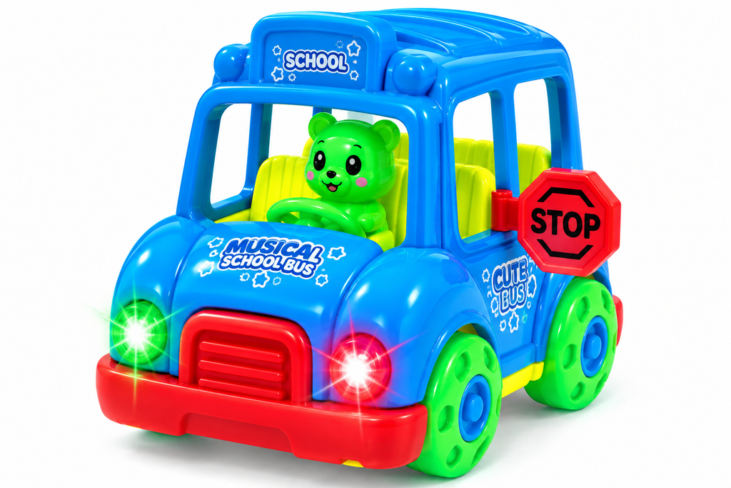 Musical School Bus with Bump & Go, Lights & Music – view 2
