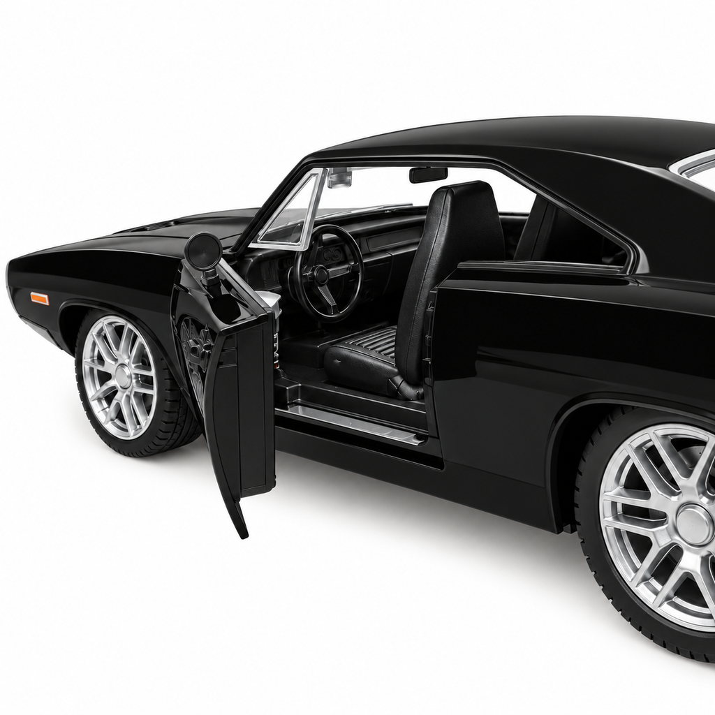 Next Gen Toys RC Muscle Car with Remote Control, Opening Doors & LED Lights – Red, 3+ Years