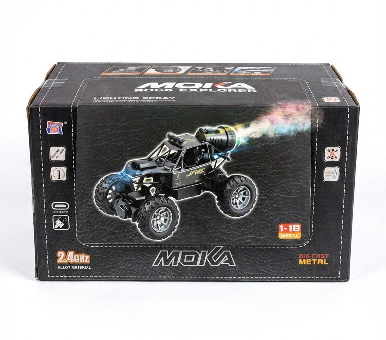 4WD Off-Road RC Monster Truck with Camera & Colourful Smoke Effect