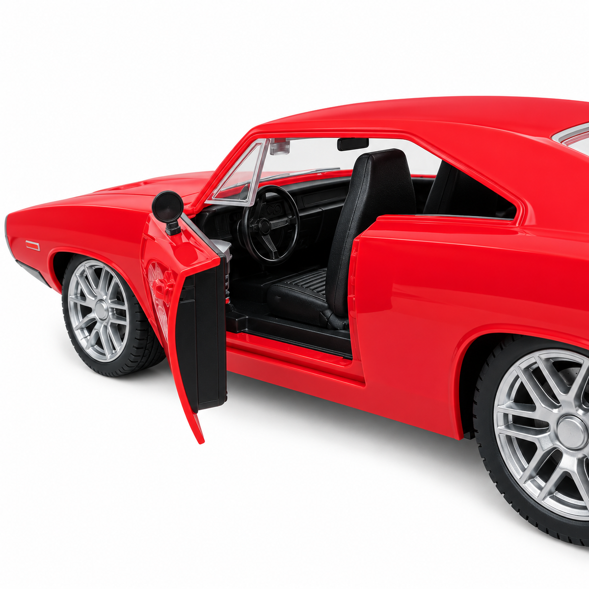 Next Gen Toys RC Muscle Car with Remote Control, Opening Doors & LED Lights – Red, 3+ Years