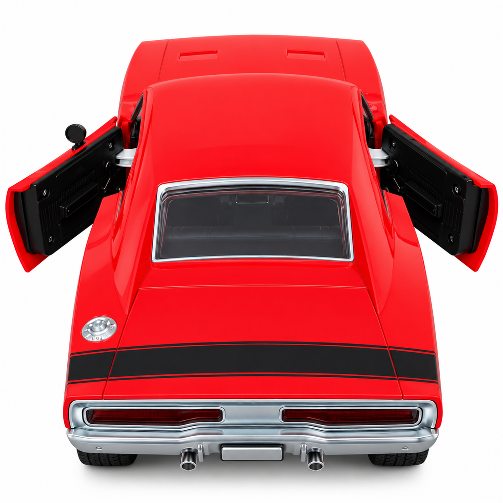 Next Gen Toys RC Muscle Car with Remote Control, Opening Doors & LED Lights – Red, 3+ Years
