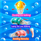 Next Gen Toys Musical Squid Toy with Lights, Walking & Obstacle Avoidance