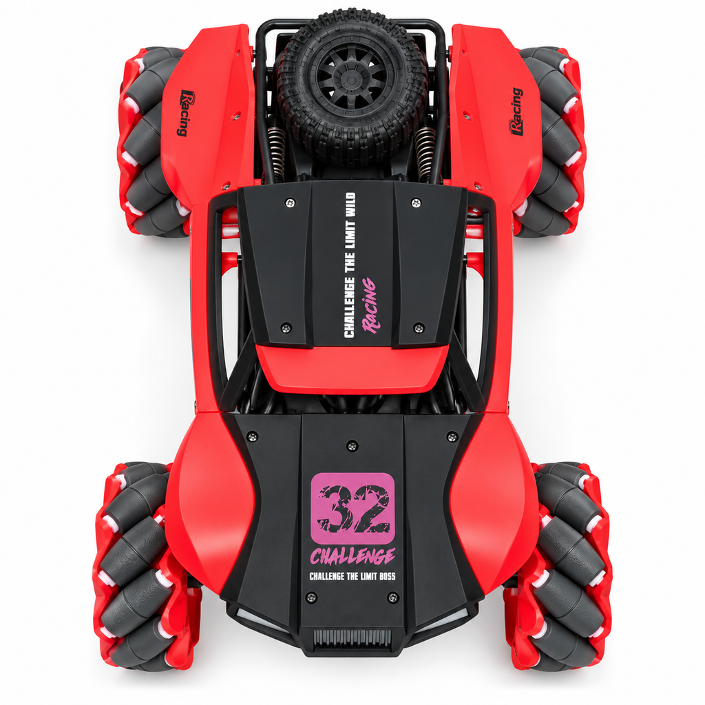 Next Gen Toys 1:16 RC Stunt Car with 360° Rotation & Mecanum Wheels – Multicolor