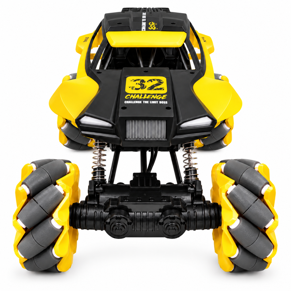 Next Gen Toys 1:16 RC Stunt Car with 360° Rotation & Mecanum Wheels – Multicolor
