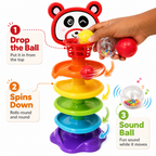 Animal ball drop tower educational toy for kids
