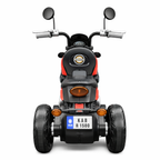 Battery Ride-On Bike with Music & Lights – Red & Black – view 8