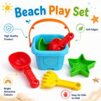 Beach Sand Play Set – Bucket, Shovel, Rake & Mould – view 4
