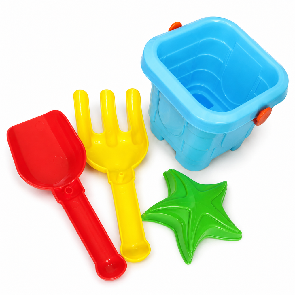 Beach Sand Play Set – Bucket, Shovel, Rake & Mould – view 2