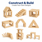 Wooden Stacking Tower Blocks Game with Dice – view 4