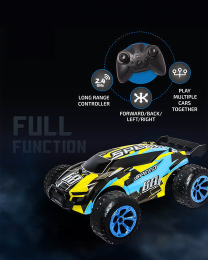 RC Dune Drifter High-Speed Off-Road Car – 2.4GHz Full Function, LED Lights, Tough Suspension