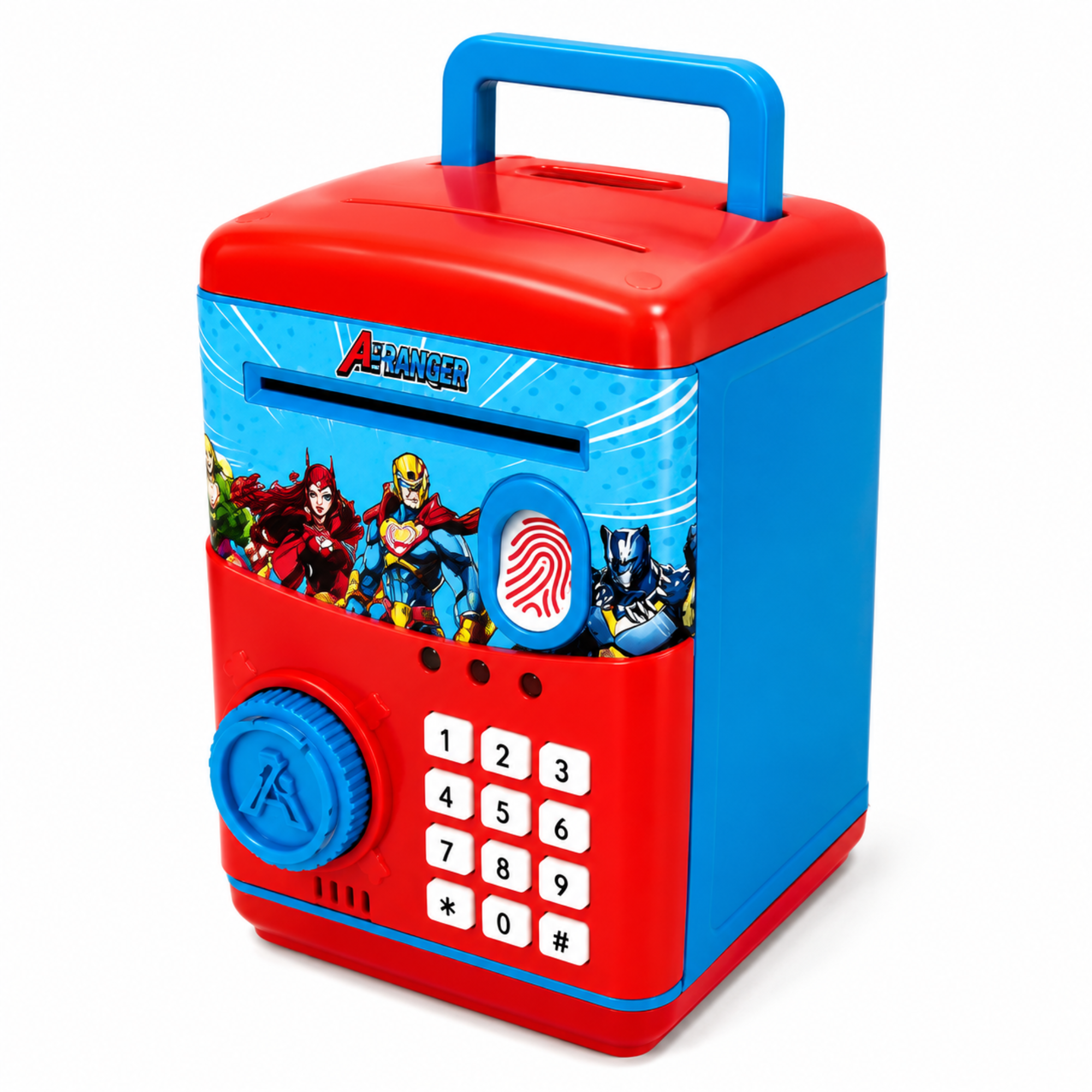 Kids Electronic Money Bank with Fingerprint & PIN Lock – Smart Saving Toy for Boys & Girls (3+ Years)