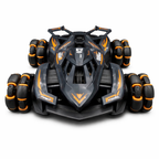 RC Drift Stunt Car with Spray Mist – Orange