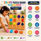 How the wooden shapes puzzle helps children learn