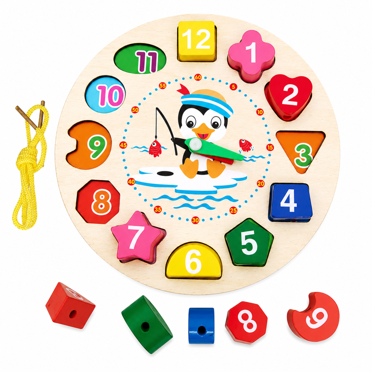 Wooden Learning Clock Puzzle – Next Gen Toys